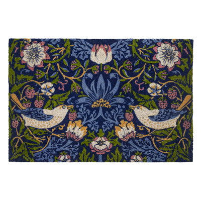Non-Slip Floral Outdoor Doormat