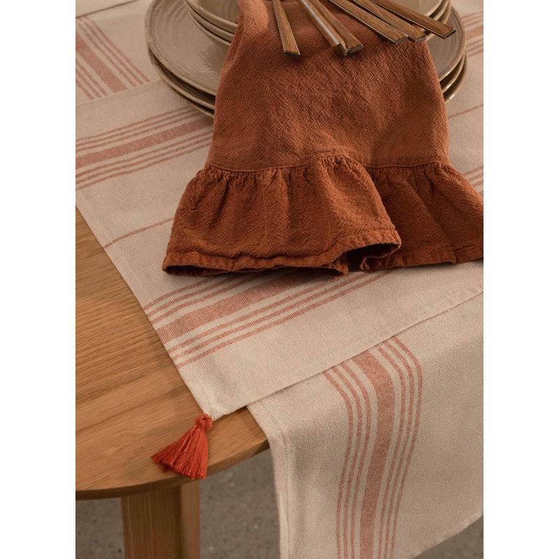 Beljot Cotton Blend Striped Rectangle Placemat