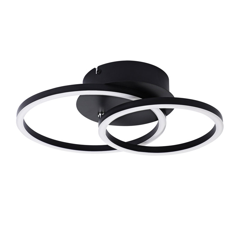 Dannille LED Flush Mount, Matt black