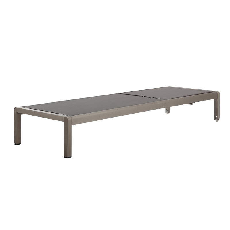Flâneuse inclinable, Gris / aluminium