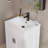 24" Intergrated Sink Top, Zinc Alloy Faucet, Solid Brass Pop up Drain