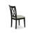 5 Piece Dining Table Set for 4 Includes a Rectangle Kitchen Table with Butterfly Leaf and 4 Linen Fabric Kitchen Dining Chairs, Black-706672039-706672036