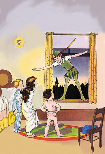 Peter Pan - Unframed Print, 36" H x 24" W