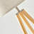 Emma 61 in. Mid-Century Modern LED Energy-Efficient Floor Lamp with Fabric Drum Shade and Tripod Wooden Legs-79261727