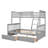 Twin-Over-Full Bunk Bed with Ladders and Two Storage Drawers-2063516666