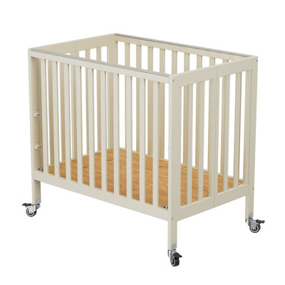 Hiltz Foldable Portable Crib With Mattress