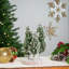 Frosted Trio Of Pine Trees Christmas Decoration - 8" - Unlit