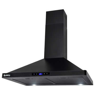 AKDY 30 " W Stainless Steel 217 CFM Convertible Wall Range Hood with Mesh Filter