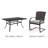 Gregoy 6 - Person Extendable Steel Top Four Leg Base Dining Set-1557092682