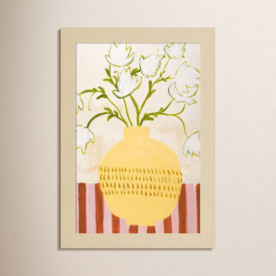 Yellow Vase Print by Design Fabrikken