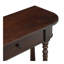 Console étroite avec coin incurvé, table de hall d'entrée rétro avec tiroir supérieur et tablette ouverte, tables de console de canapé pour le hall d'entrée, le couloir et le salon (espresso)