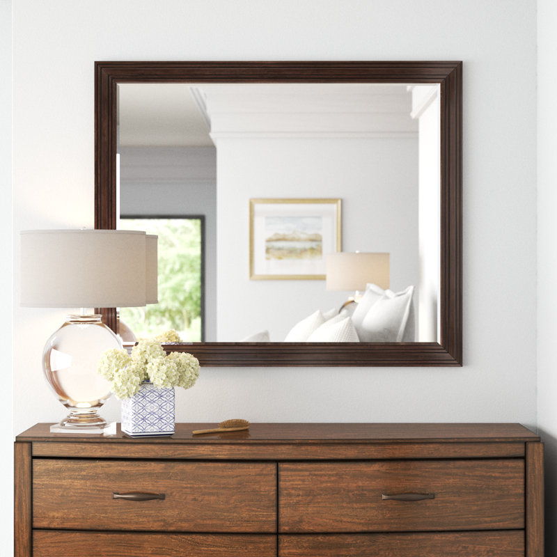 Artian Solid And Engineered Wood Rectangle Mirror