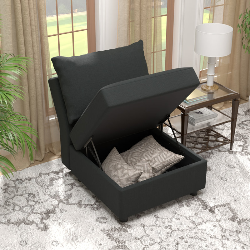 Canapé modulaire rembourré BOX MODULE STO SOFA, Gris foncé