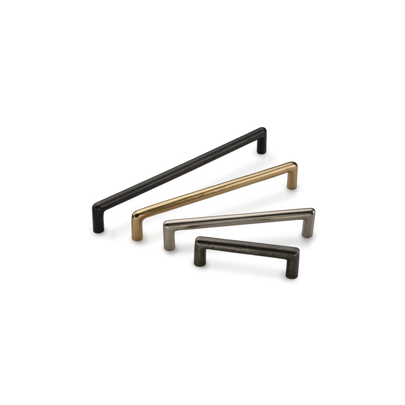 Classic D Cabinet Pull, 16", Natural Bronze