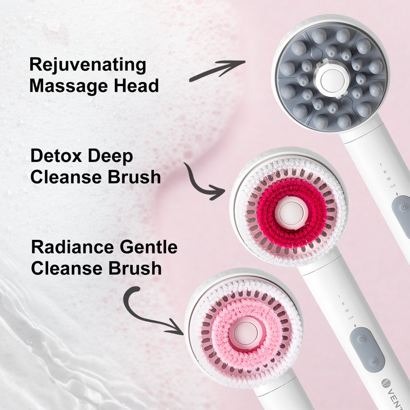 Pomme de douche à jet réglable à massage lumineux