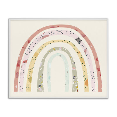 Children's Abstract Pattern Rainbow over Art