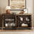 Entertainment Center With Bookshelves, 4-Piece Modular TV Stand With Storage Towers, Farmhouse Media Console With Concealed Storage For Living Room, Bedroom, Brown-1657057479