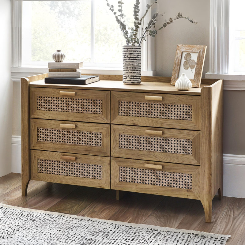 Albelo 120cm W 6 - Drawer Chest of Drawers, Brown
