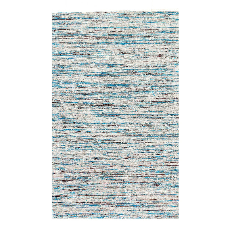 Soie contemporaine à tissage plat 2 pi x 3 pi Sari