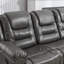 Fauteuil inclinable manuel 3 places avec 2 porte-gobelets intégrés pour le salon et la chambre à coucher-318715570