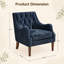 Charmant fauteuil d'appoint capitonné pour des espaces de vie élégants-1420284609