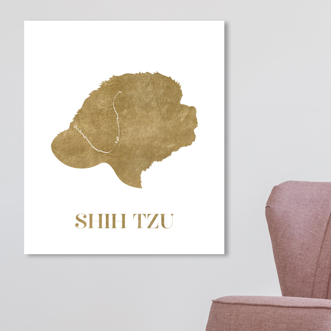 'Shih Tzu' Graphic Art on Wrapped Canvas