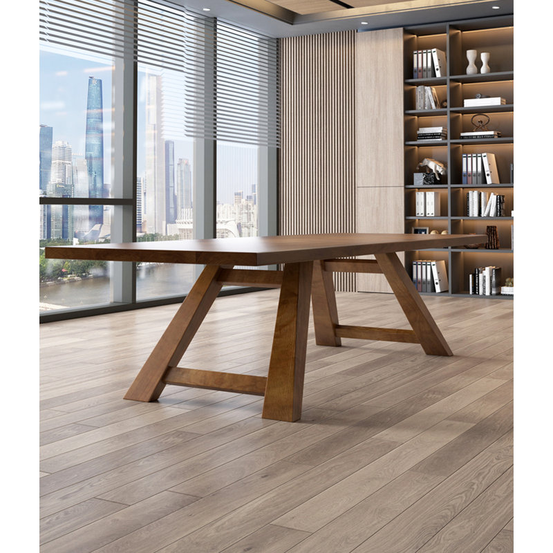 Table de réunion simple et moderne en pin, H 29,53 po x L 94,49 po x l 39,37 po