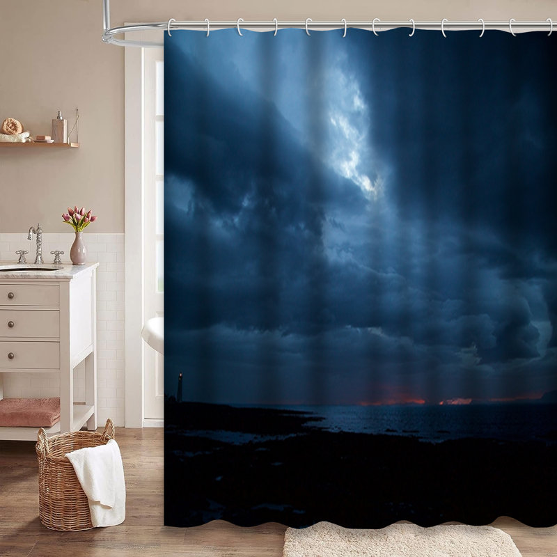Rideau de douche Summer Night, L 72 po x l 78 po