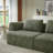 Upholstered Chenille 3 Seater Sofa-59615701
