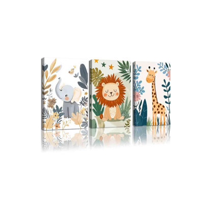 3 Piece Wrapped Canvas Wall Art