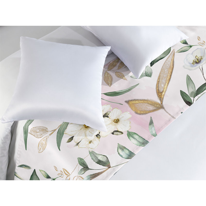 Foulard de lit Ambesonne Dreamy Flowers, Très grand lit