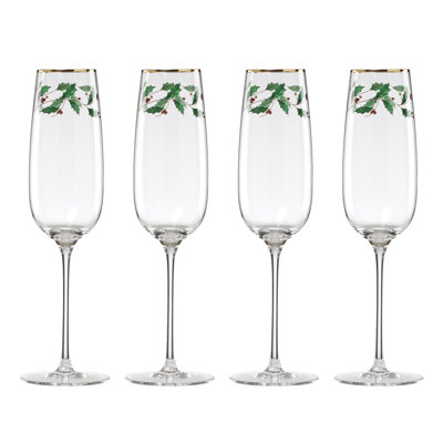 Ensemble de 4 verres à flûte Lenox