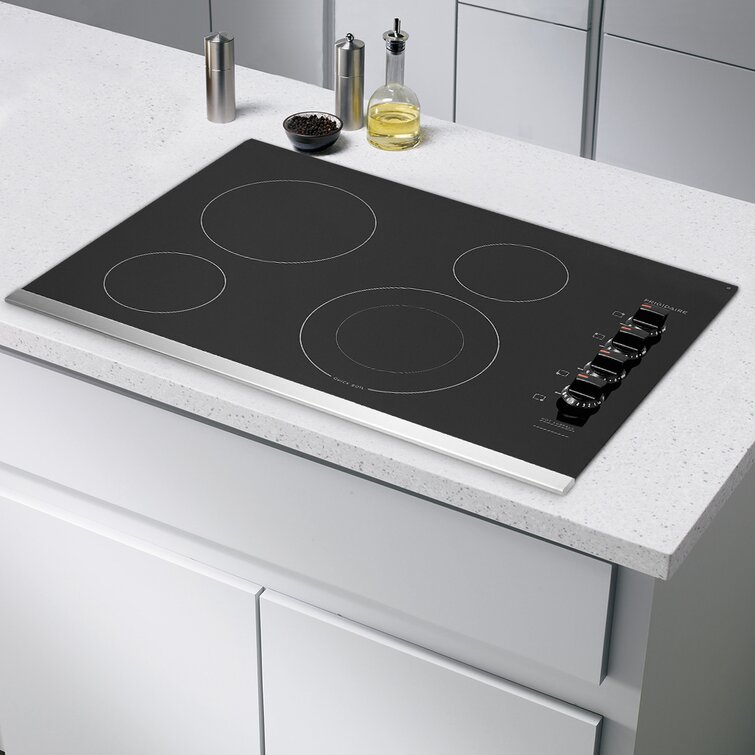Frigidaire 30 in. Radiant Electric Cooktop in Stainless Steel with 4  Elements including Quick Boil Element FFEC3025US - The Home Depot