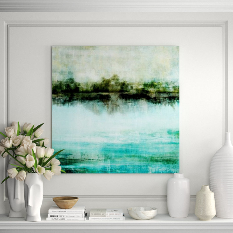 In A Trance Painting, 30" H x 30" W, Image Brush Gel