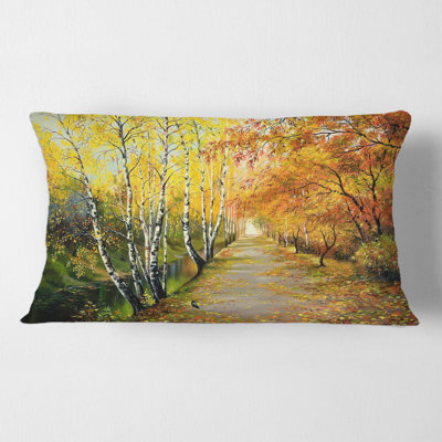 Housse de coussin rectangulaire et insert River in the Woods