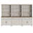 Sideboard Cabinet With Bar Hutch, Buffet Cabinet With 4 Wood Doors, 5 Drawers And 3 Tier Shelves, 101''-1435374901