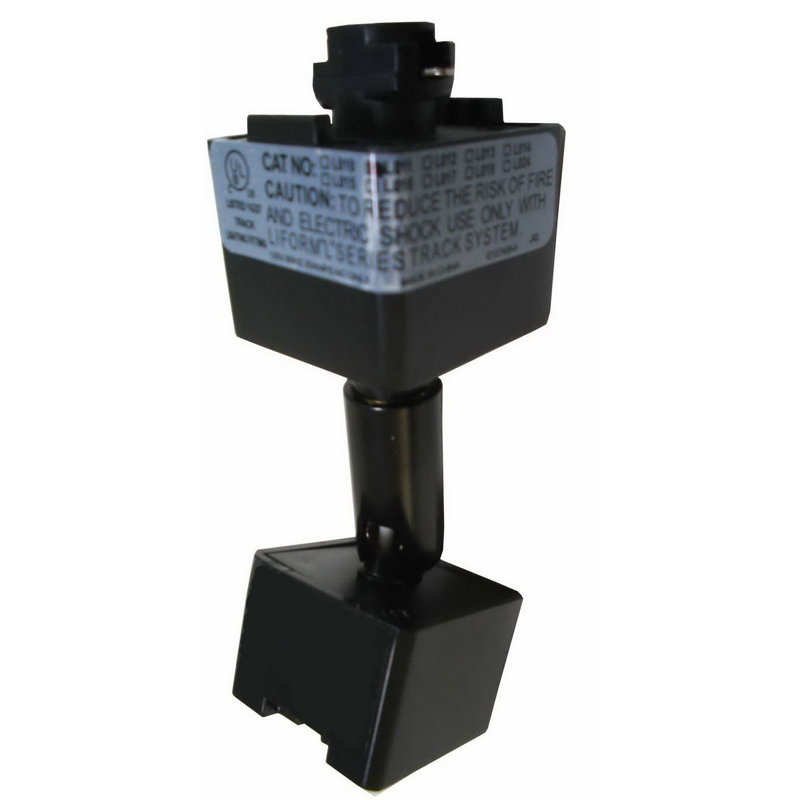 Line Volt Slope Ceiling Adapter, Black