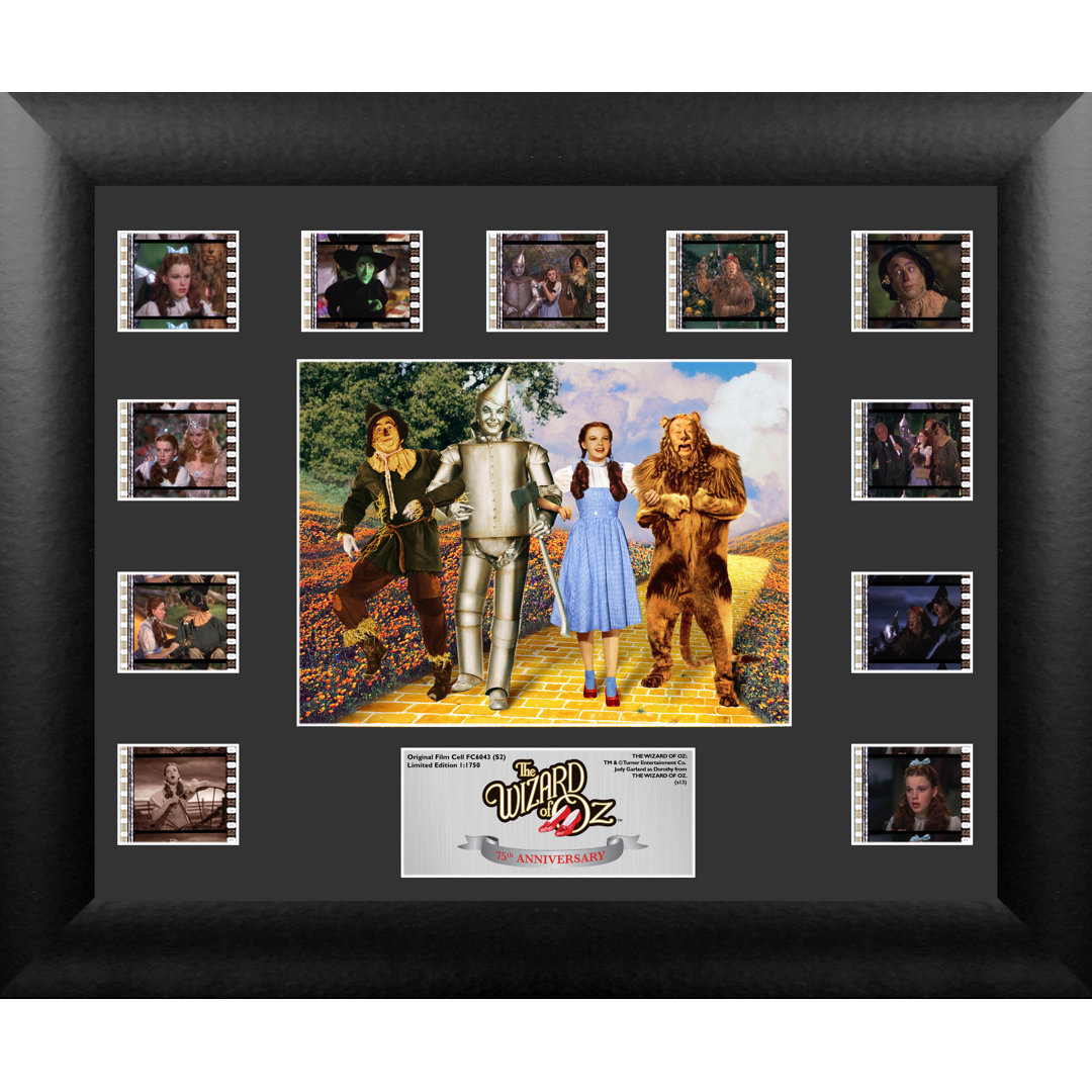 Wizard of Oz 75th Anniversary 10x Film Clip FilmCells 2 Framed Limited Edition Wall Art Trend Setters