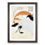 White Crane by Yashima Gakutei - Framed Print-55612636-55612635