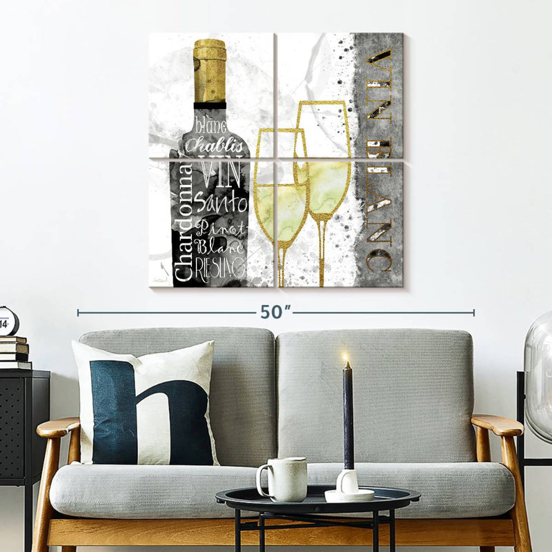 Yarlin Glam White Wine, 32" H x 32" W