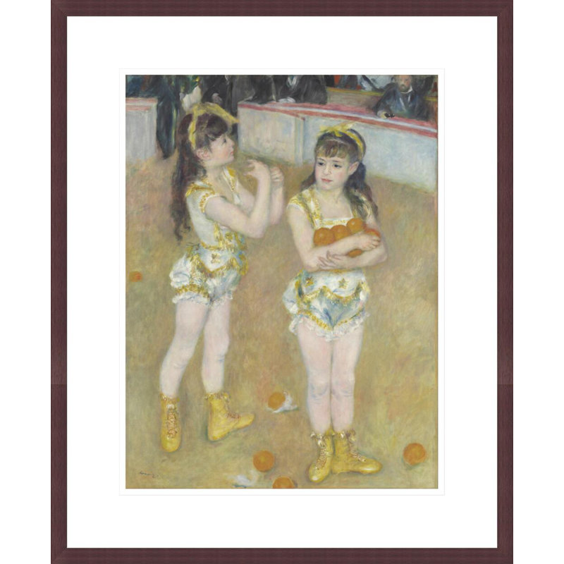 Acrobates au Cirque Fernando (Francisca et Angelina Wartenberg) par Pierre-Auguste Renoir, impression giclée encadrée