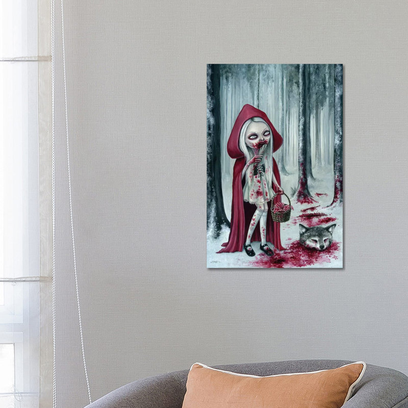 Little Dead Riding Hood by Megan Majewski - Wrapped Canvas Print, 66.04 cm H x 45.72 cm W x 1.91 cm D