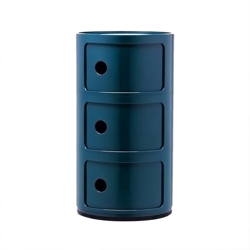 Kiralee Side Table with Storage, Blue