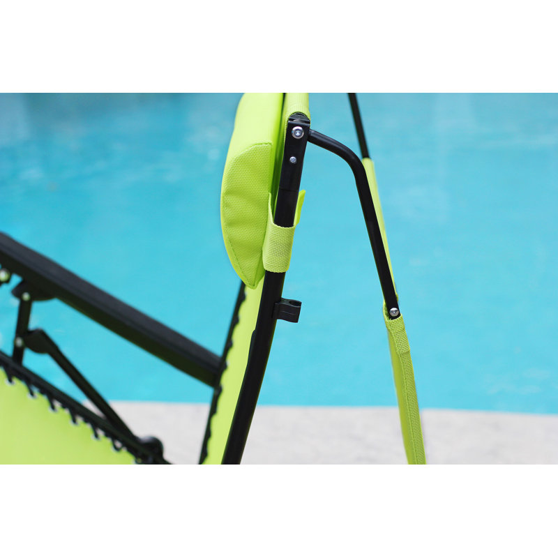 Johns Folding Zero Gravity Chair, Lime Green