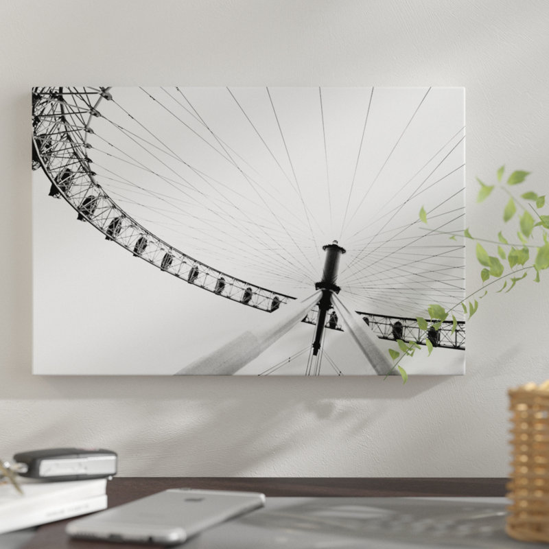 « spin wheel ii », reproduction de photo sur toile, H 12 po x l 18 po x P 1,5 po, Pas de tapis, Toile tendue
