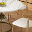 Ensemble de table de salle à manger extensible 43 po pour 4 à 6 personnes avec 4 chaises en bois massif