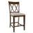 X-Back Solid Wood Fabric Upholstered Bar & Counter Stool With Footrest-1877924076