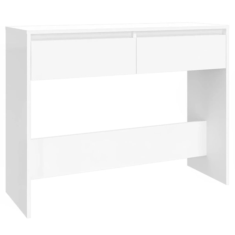 Isaish Console Table, 76.5cm H x 100cm W x 35cm D, White