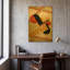 «Vintage Retro Mouvement» par Elo Marc, art mural en métal doré, 24 po x 36 po-965674911