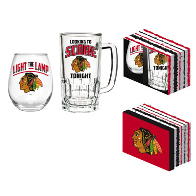 Ensemble-cadeau NHL Team Pint Glass and Wine